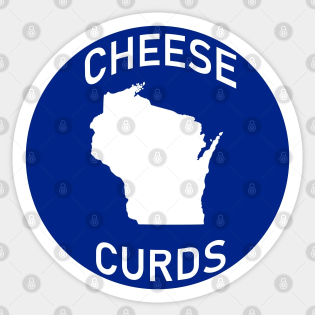 Wisconsin Cheese Curds Sticker by Zeeph